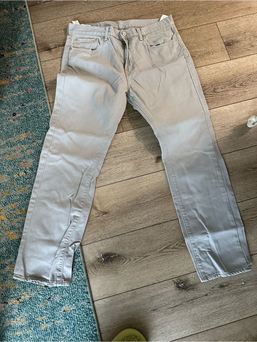 Levi's Slim Straight Light Gray Jeans